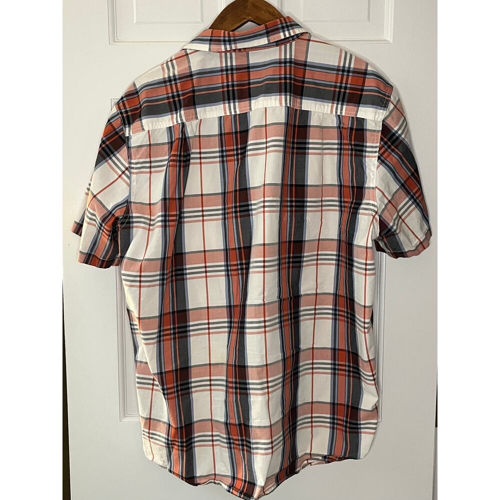 G.H. Bass & Co Men’s XL Shirt Lot of 2 Short Sleeve Plaid Gingham 100% Cotton - Picture 5 of 6